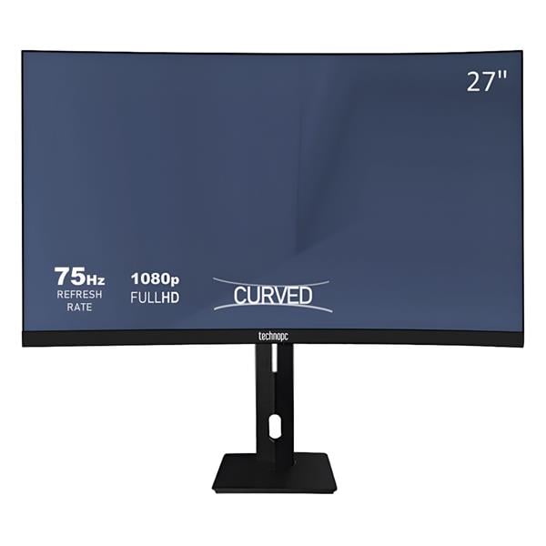 TEHCNOPC 27" VA 6.5MS 75HZ HDMI-DP Pivot Kavisli Monitör 1920x1080