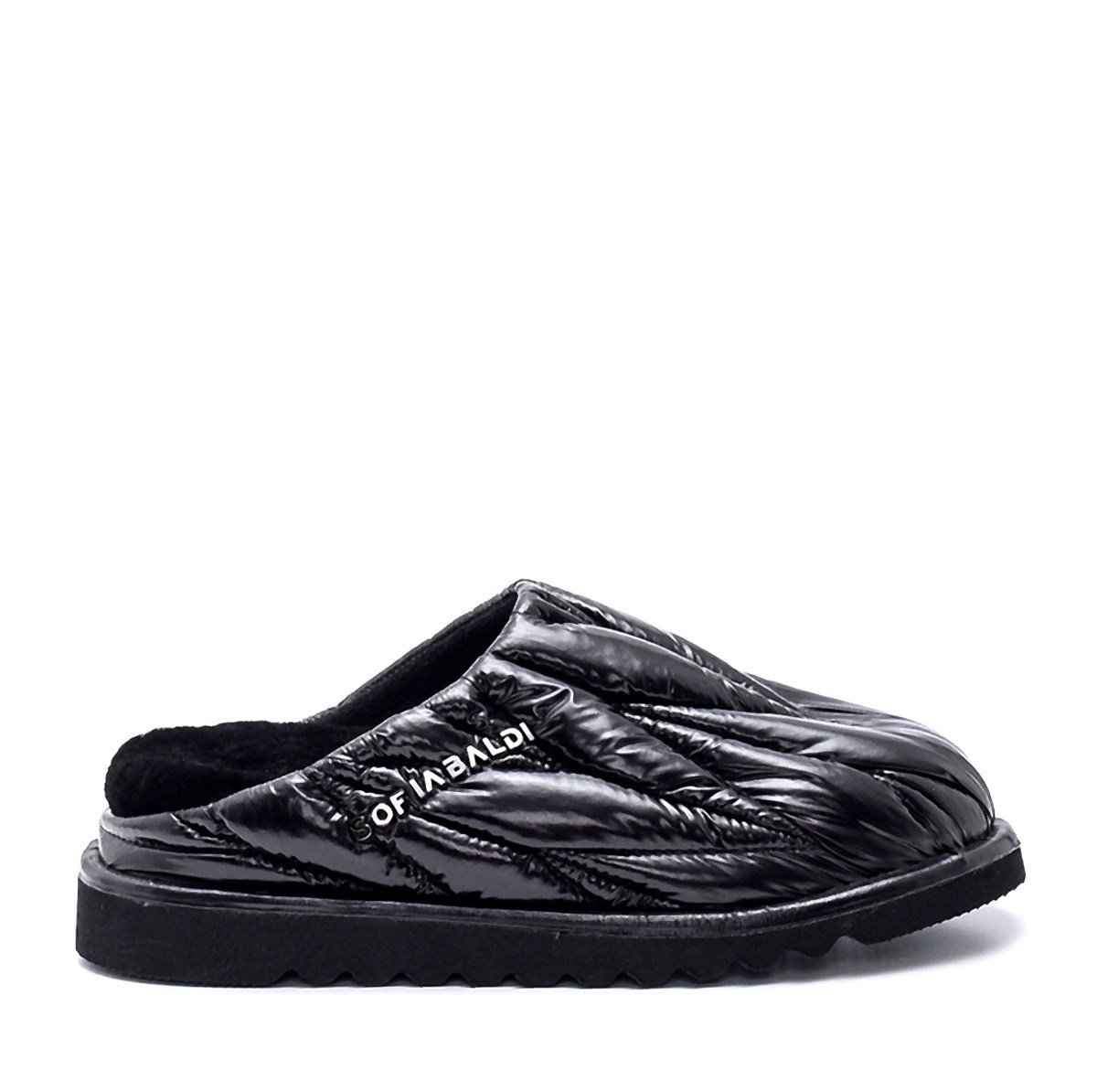 Alın P Siyah Kumaş  Kadın Düz Terlik