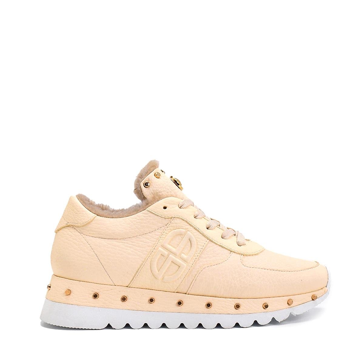 Baldemark Krem Flother Kürklü Kadın Spor Ayakkabı