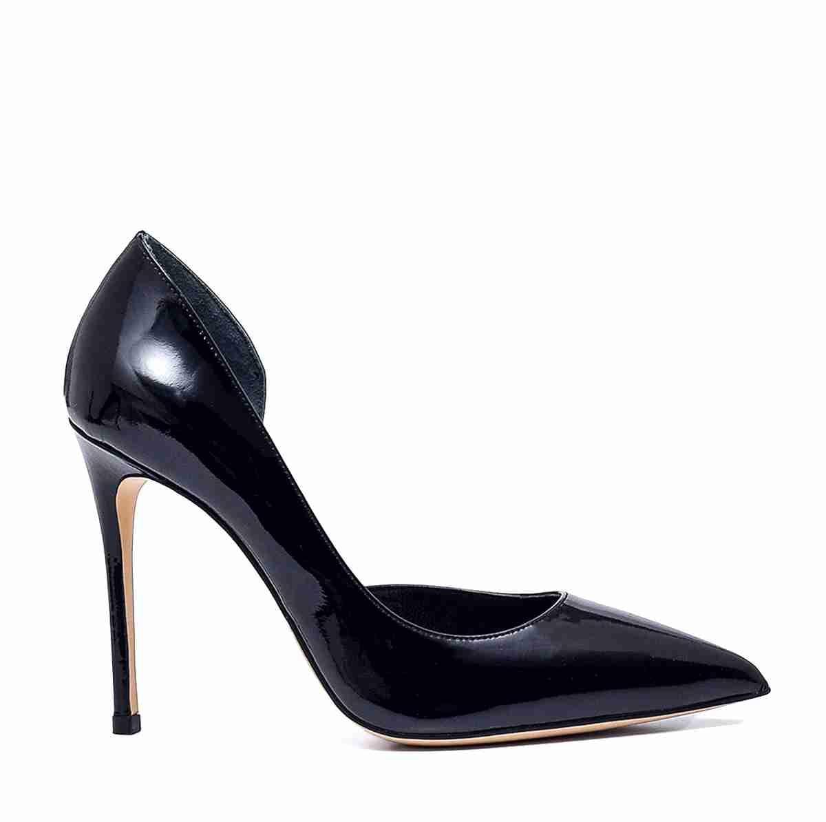 Fenes Siyah Rugan  Kadın Stiletto & Abiye