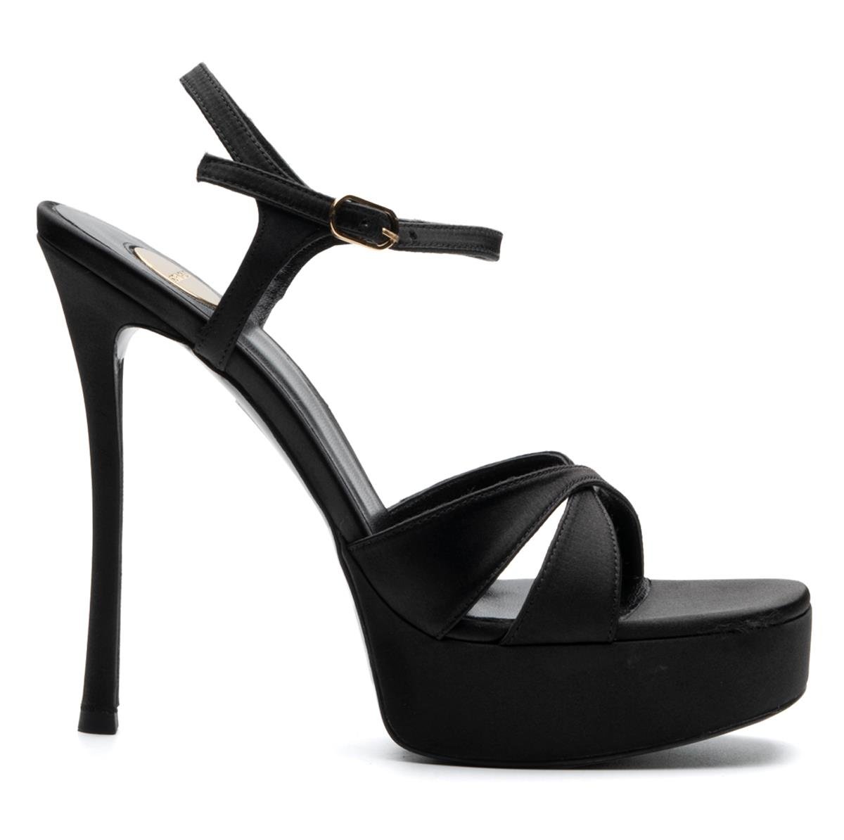 GLARE SİYAH TEKSTİL Kadın TOPUKLU SANDALETGLARE SİYAH TEKSTİL Kadın TOPUKLU SANDALET