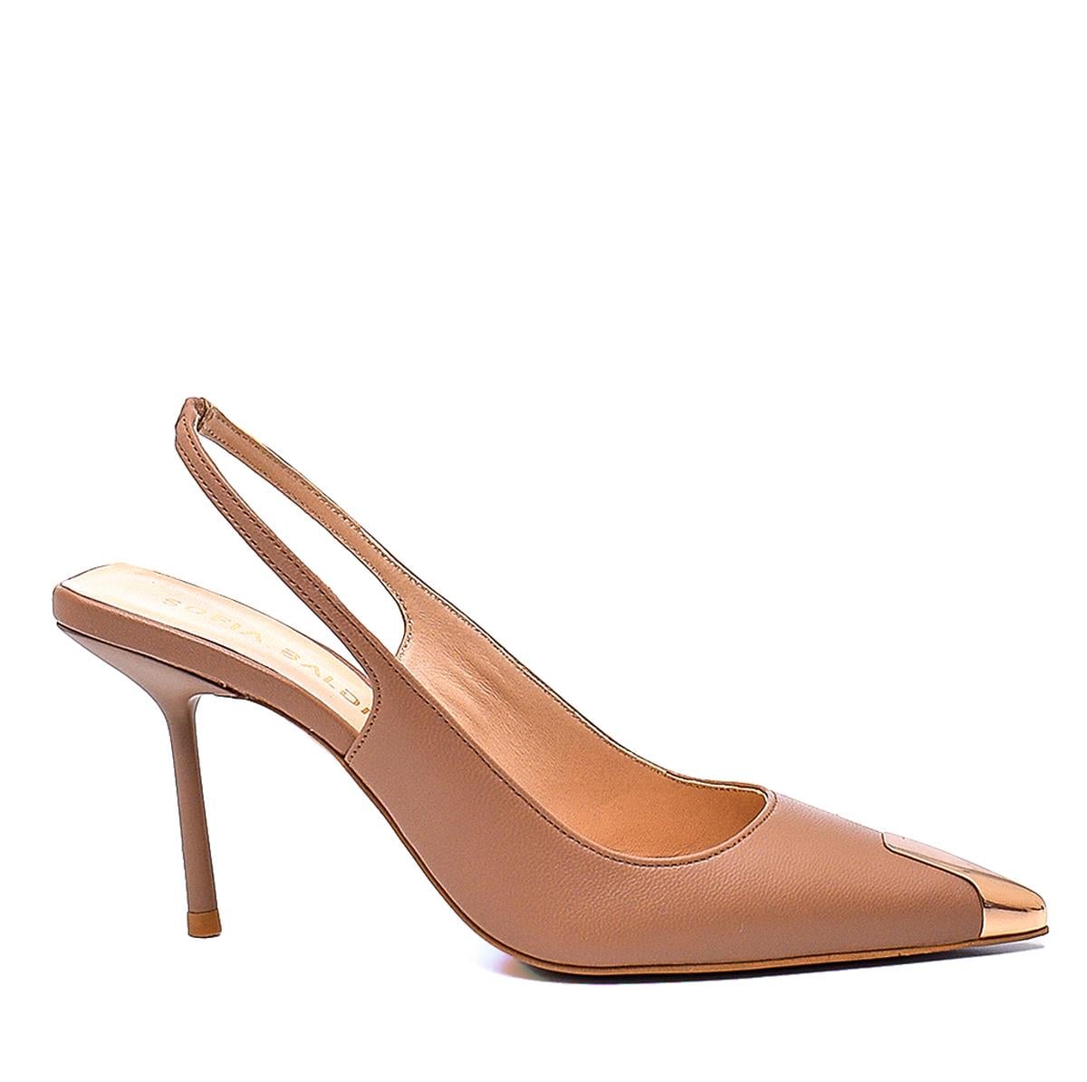Honna Capucıno Deri  Kadın Stiletto & Abiye