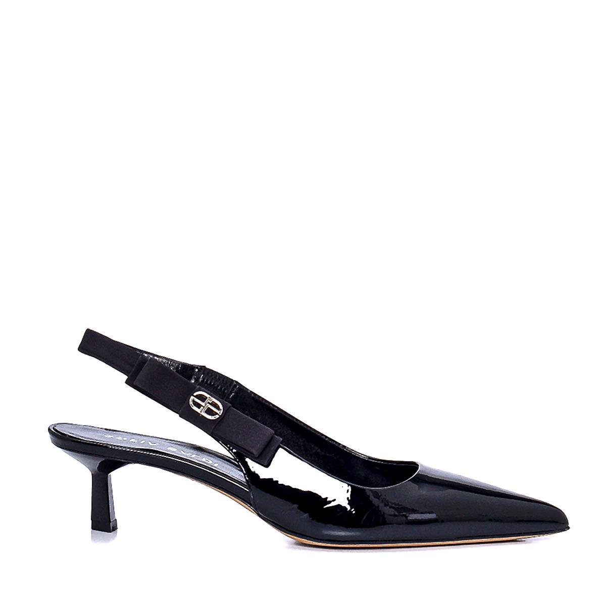 Javana Siyah Rugan  Kadın Stiletto & Abiye