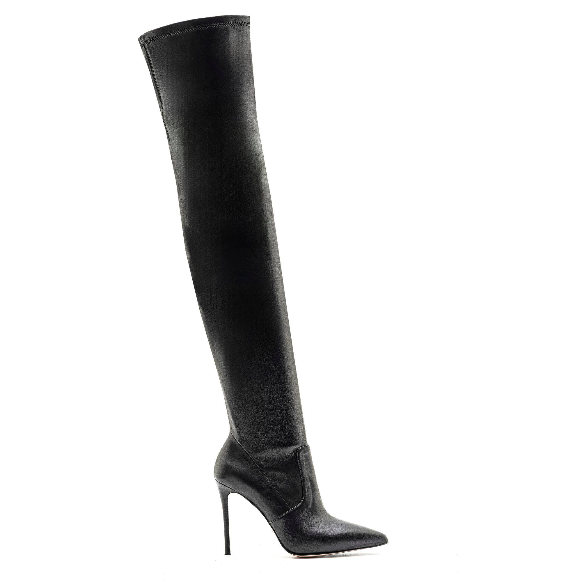 NOVY SİYAH HAKİKİ DERİ Kadın TOPUKLU ÇİZMENOVY SİYAH HAKİKİ DERİ Kadın TOPUKLU ÇİZME