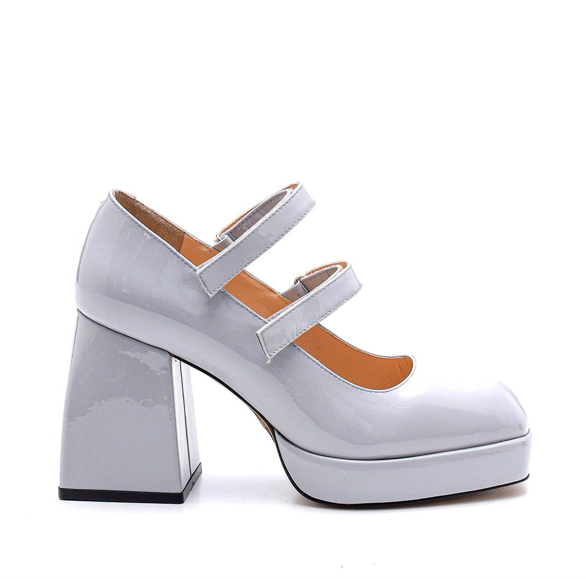 Penelope Gri Rugan  Kadın Kalın Topuk