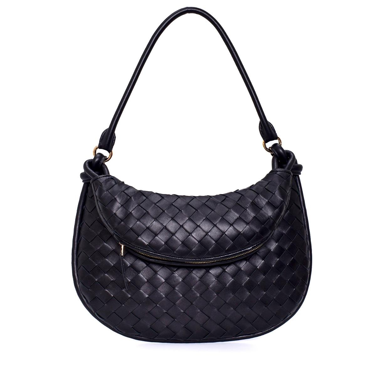 Sıon Siyah Deri  Kadın Çanta