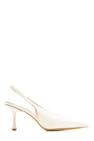 ARSTY BEYAZ HAKİKİ DERİ Kadın Stiletto & AbiyeARSTY BEYAZ HAKİKİ DERİ Kadın Stiletto & Abiye