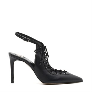 AWEEP SİYAH HAKİKİ DERİ Kadın Stiletto & AbiyeAWEEP SİYAH HAKİKİ DERİ Kadın Stiletto & Abiye