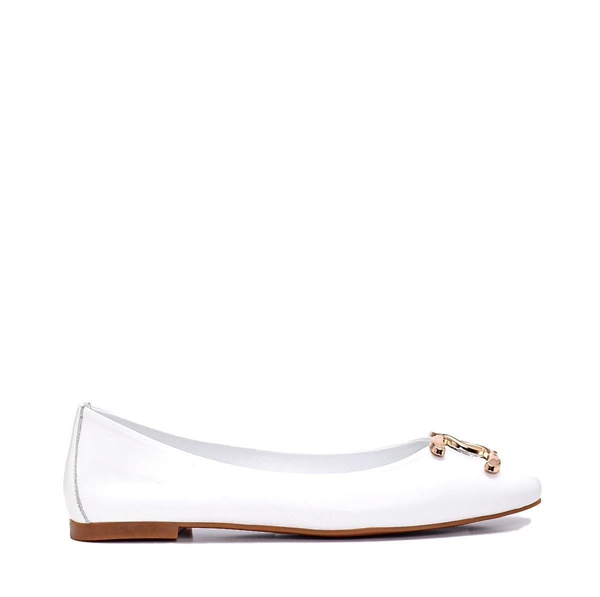 Bengay Beyaz   Kadın Düz Sandalet