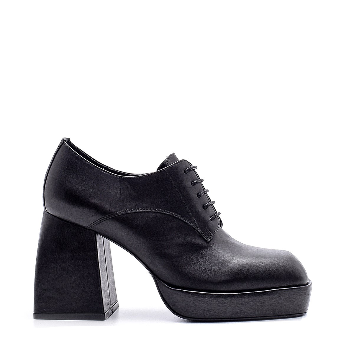 Corinne Siyah Deri  Kadın Platform