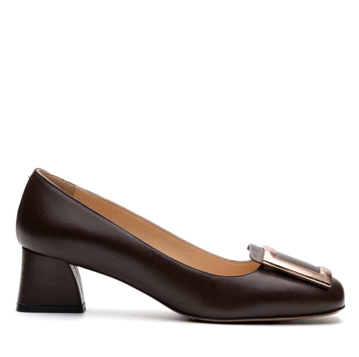 GESA KAHVE HAKİKİ DERİ Kadın KALIN TOPUKGESA KAHVE HAKİKİ DERİ Kadın KALIN TOPUK