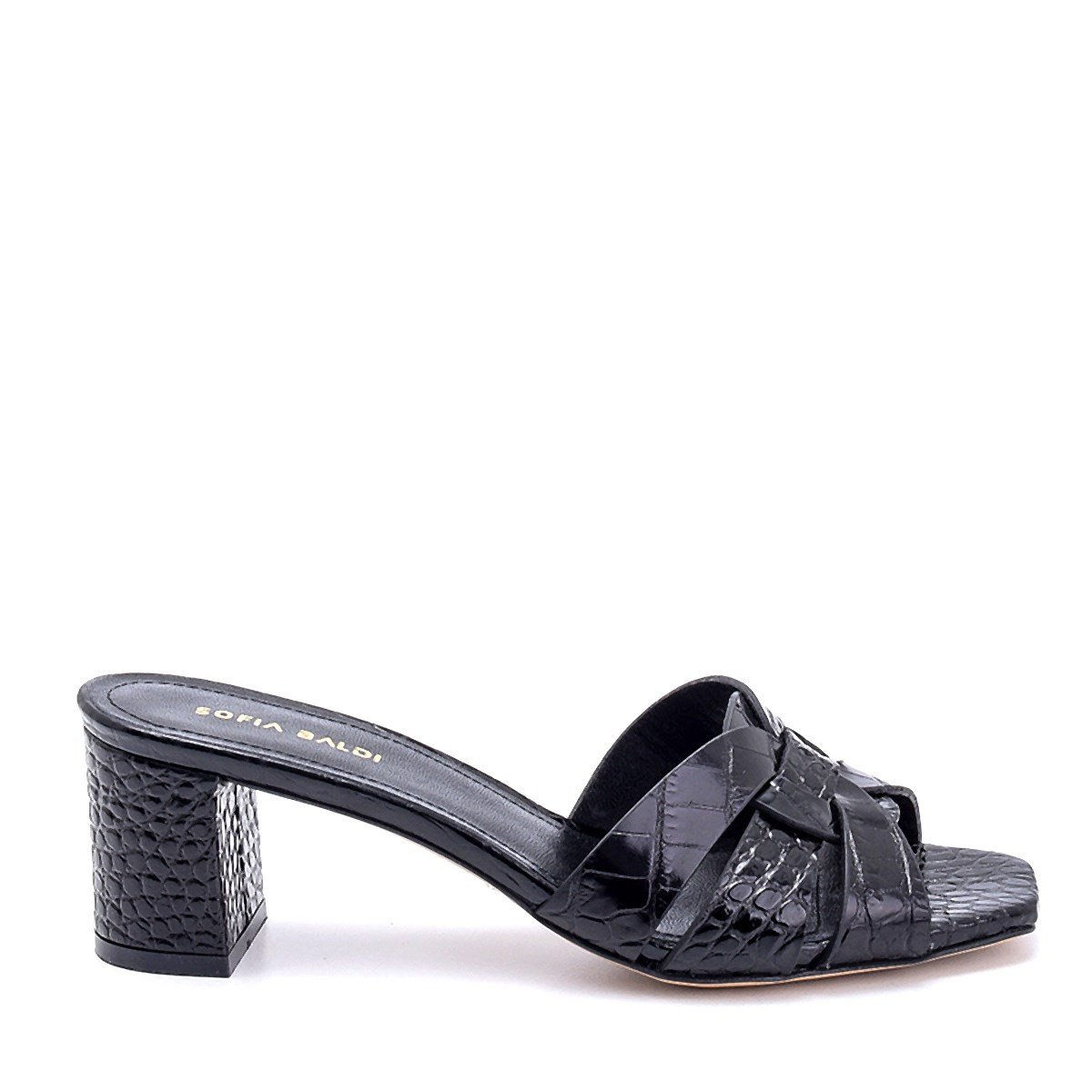 Ibısco Siyah   Kadın Topuklu Terlik