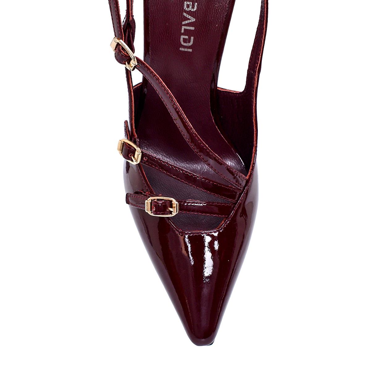 Lıch Bordo Rugan  Kadın Stiletto & Abiye