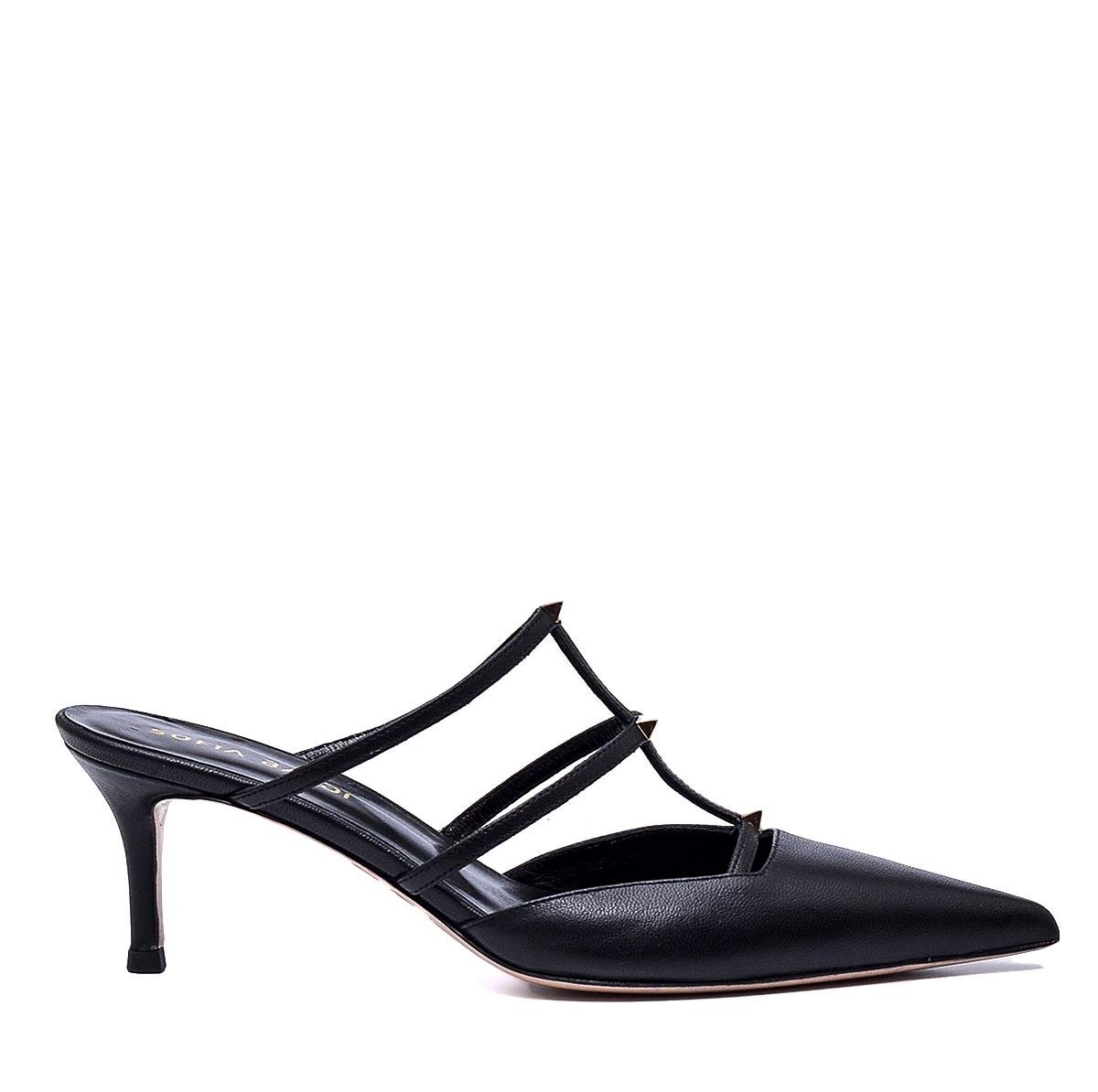 LUSHA SİYAH HAKİKİ DERİ Kadın TOPUKLU TERLİKLUSHA SİYAH HAKİKİ DERİ Kadın TOPUKLU TERLİK