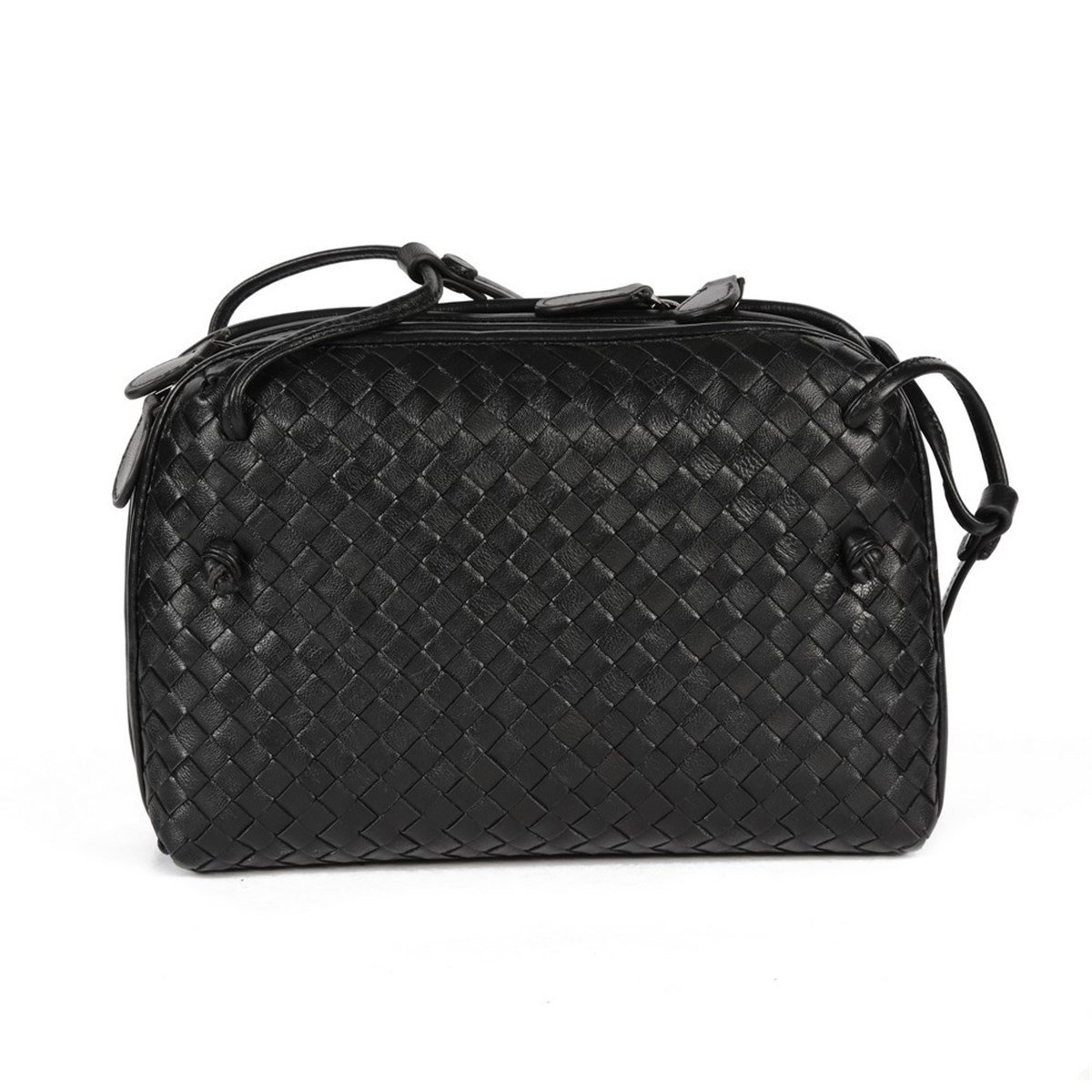 MİHİ SİYAH DERİ  KADIN ÇANTA