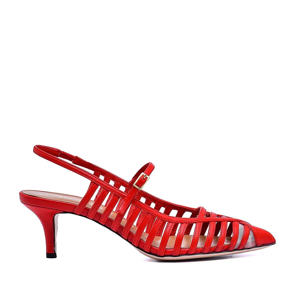 MONARE KIRMIZI HAKİKİ DERİ Kadın Stiletto & AbiyeMONARE KIRMIZI HAKİKİ DERİ Kadın Stiletto & Abiye