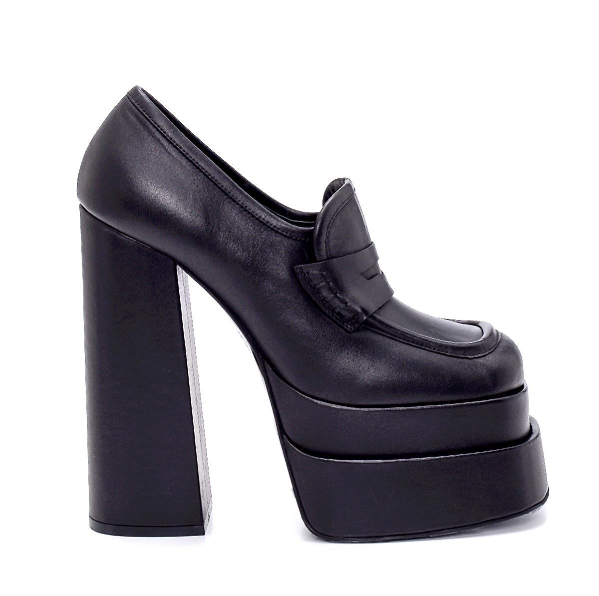 Tara Siyah Deri  Kadın Platform