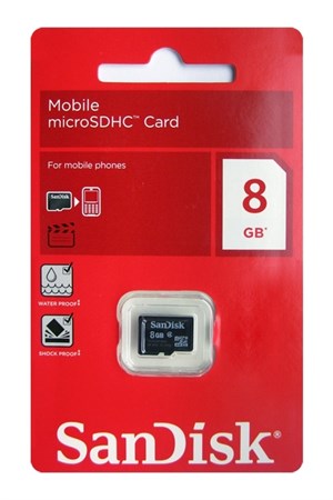 SanDisk 8 GB Micro SD HC Hafıza Kartı
