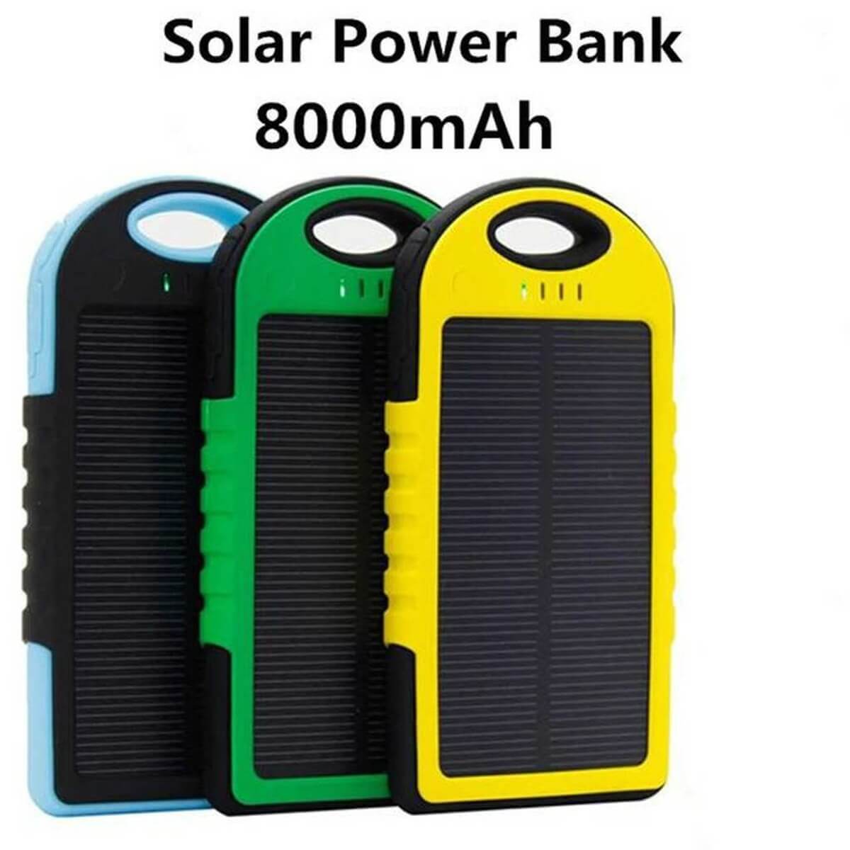 KingShark 8000 mAh Solar Powerbank Şarj Cihazı