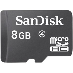 SanDisk 8 GB Micro SD HC Hafıza Kartı