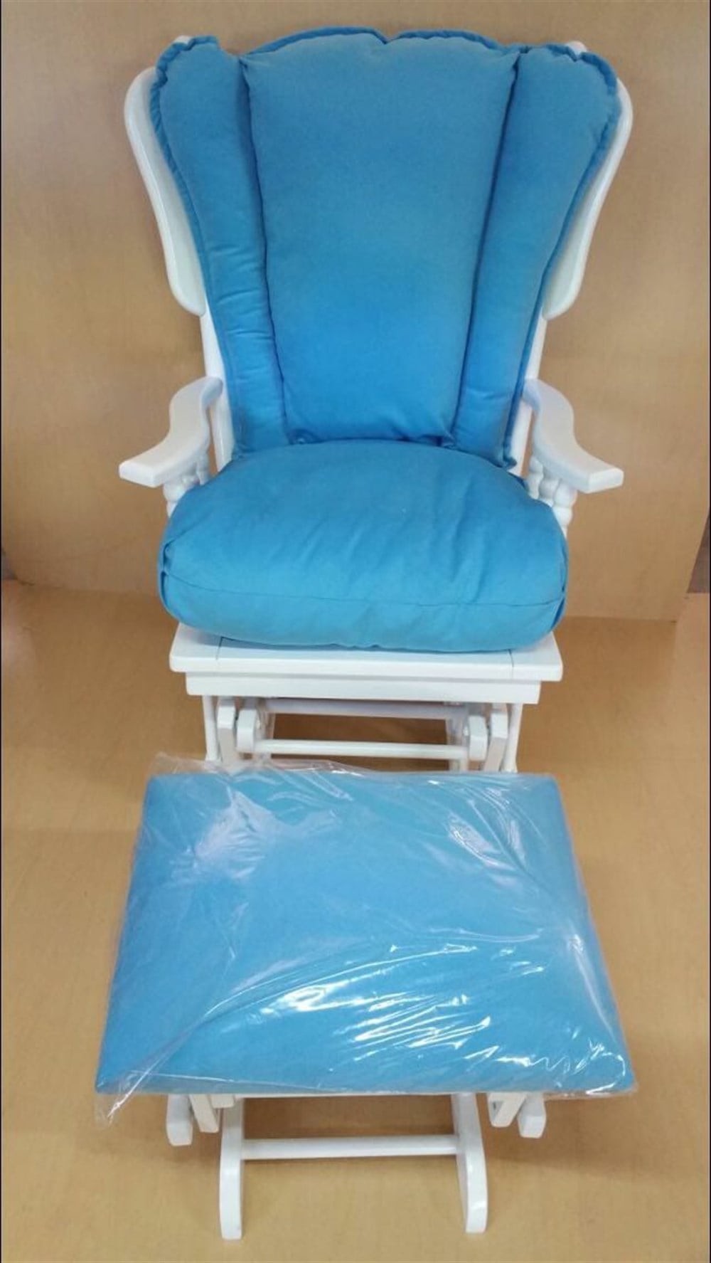 MAVİ  DÖŞEMELİ SALLANAN KOLTUK