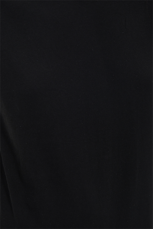 Kadın Slim Fit Dar Kesim %100 Pamuk Kısa Kollu Bisiklet Yaka Siyah Tişört