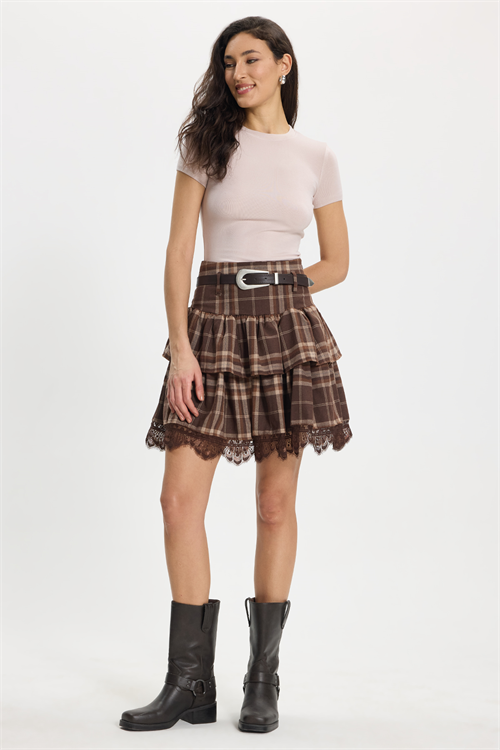 Kadın Slim Fit Dar Kesim Pamuklu Kısa Kollu Bisiklet Yaka Pembe Tişört
