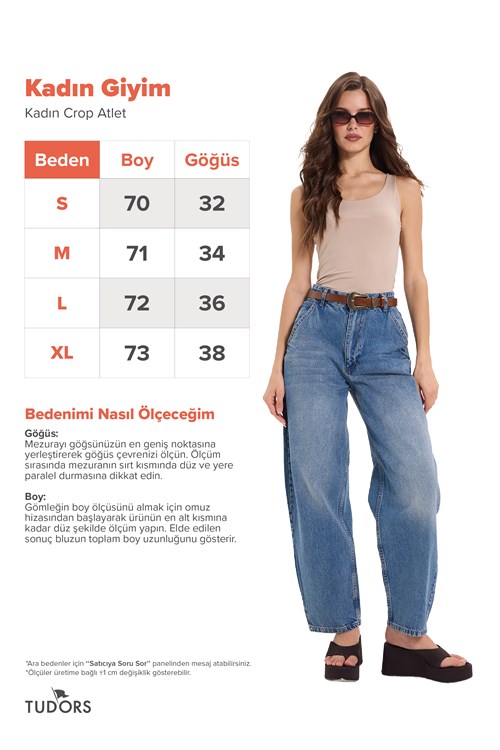 Kadın Standart Fit Normal Kesim Kolsuz Halter Yaka Bej Crop Atlet