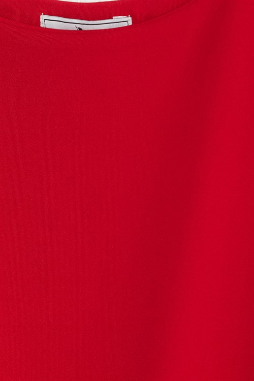 Kadın Slim Fit Dar Kesim Askılı Kare Yaka Sırtı Açık Sandy Kumaş Çıtçıtlı Bordo Body