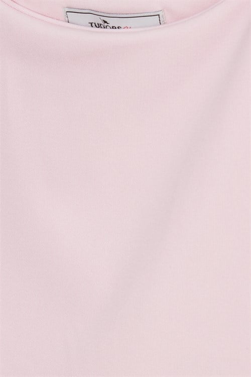 Kadın Slim Fit Dar Kesim Askılı Kare Yaka Sırtı Açık Sandy Kumaş Çıtçıtlı Pembe Body