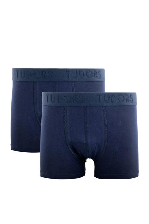 Erkek 2li Pamuk Likralı Premium Seri Esnek Kumaş Lacivert Boxer
