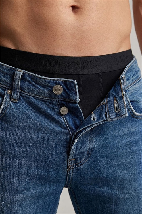 Erkek 2li Pamuk Likralı Premium Seri Esnek Kumaş Boxer