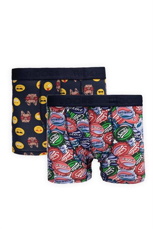 Erkek 2li Pamuk Likralı Premium Seri Esnek Kumaş Boxer