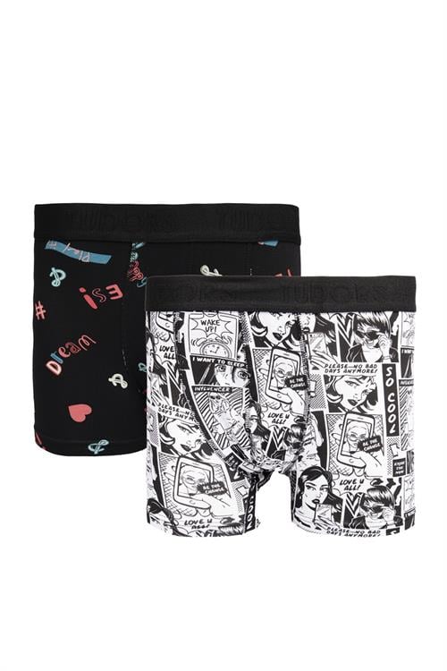Erkek 2li Pamuk Likralı Premium Seri Esnek Kumaş Boxer