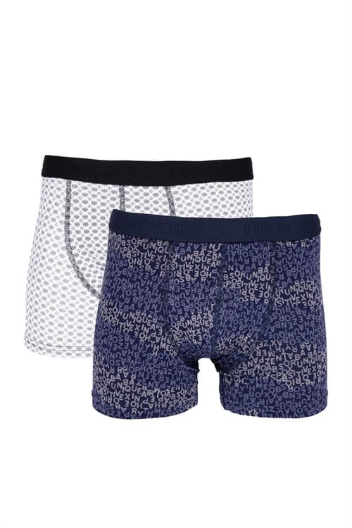Erkek 2li Pamuk Likralı Premium Seri Esnek Kumaş Boxer