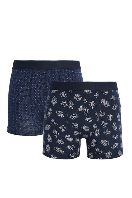 Erkek 2li Pamuk Likralı Premium Seri Esnek Kumaş Boxer