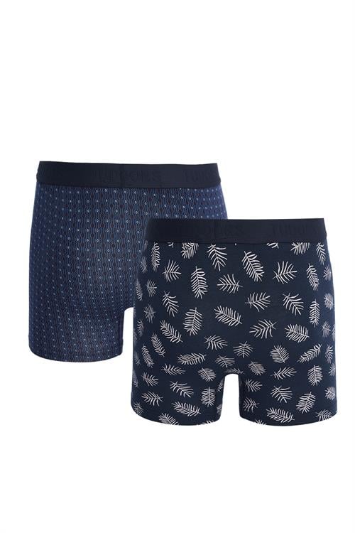 Erkek 2li Pamuk Likralı Premium Seri Esnek Kumaş Boxer