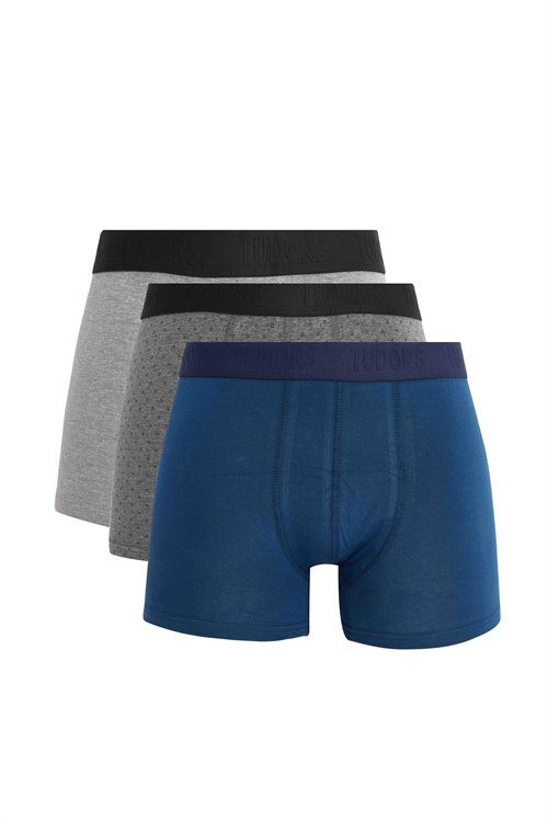 Erkek 10lu Likralı Pamuklu Esnek Kumaş Premium Seri Boxer