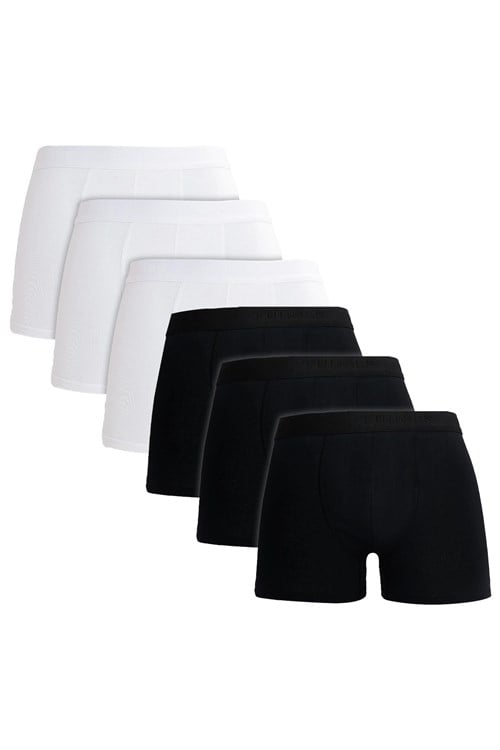 Erkek 6lı Pamuklu Likralı Esnek Kumaş Premium Seri Boxer