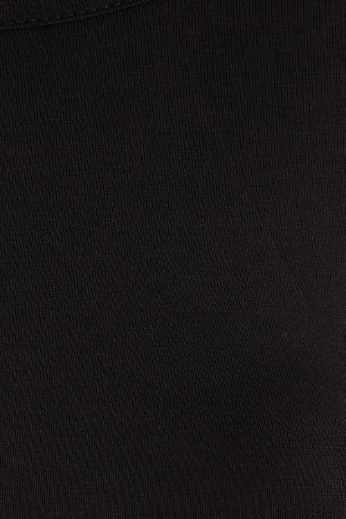 Kadın Slim Fit Dar Kesim Uzun Kollu Viskon Siyah Bluz