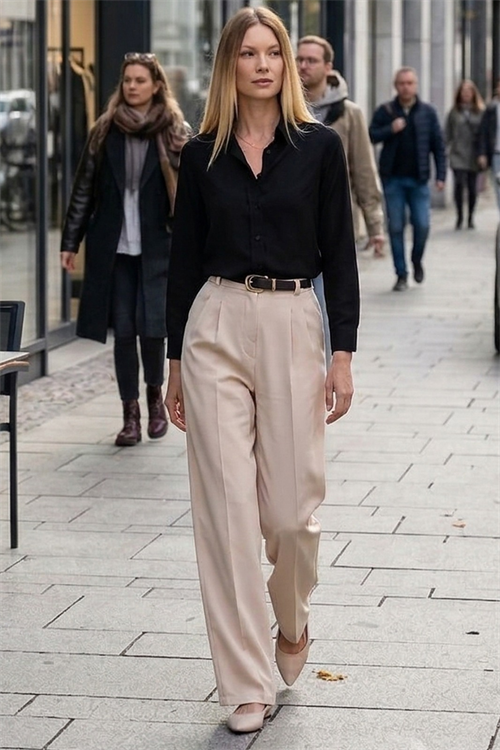 Kadın Slim Fit Dar Kesim Uzun Kollu Pamuklu Vücuda Oturan Dokulu Siyah Basic Gömlek