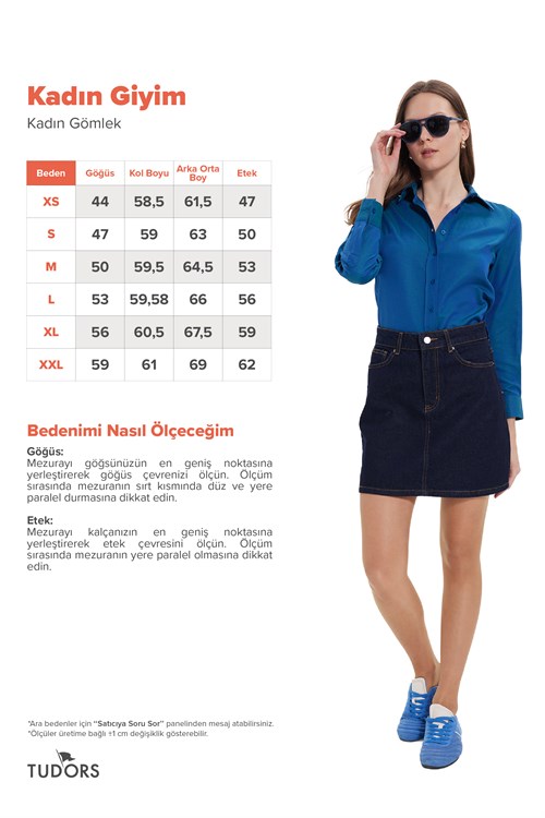 Kadın Slim Fit Dar Kesim Uzun Kollu Pamuklu Vücuda Oturan Dokulu Açık Petrol Basic Gömlek