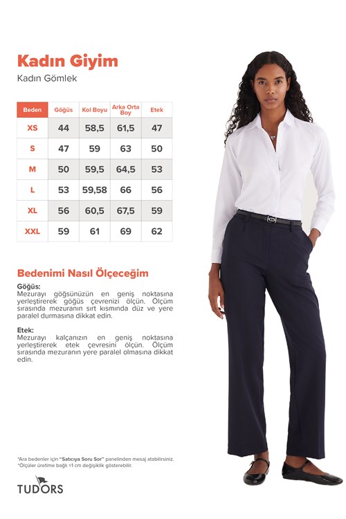 Kadın Slim Fit Dar Kesim Vucüda Oturan Uzun Kollu Gizli Düğme Detaylı Beyaz Basic Gömlek