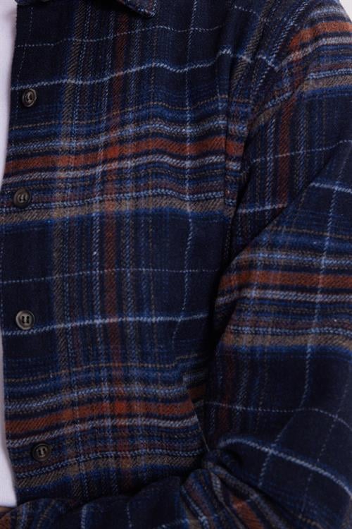 Kadın Oversize Geniş Kalıp Oduncu Ekose Gömlek
