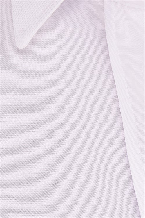 Kadın 2li Paket Beyaz Slim Fit Dar Kesim Uzun Kollu Pamuklu Vücuda Oturan Dokulu Basic Gömlek