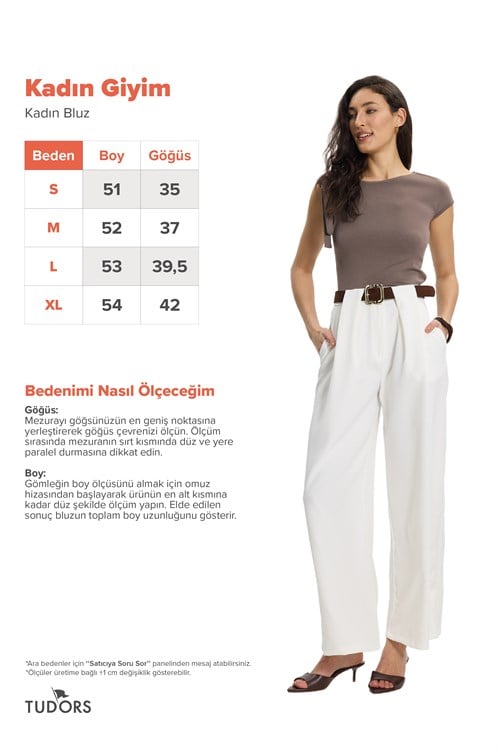 Kadın Slim Fit Dar Kesim Kısa Kollu Kayık Yaka Kahverengi Bluz