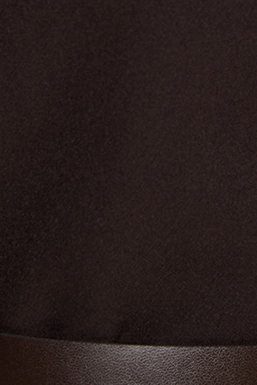 Kadın Slim Fit Dar Kesim Kol Detaylı İnce Kemerli Fermuarlı Kahverengi Bluz Gömlek