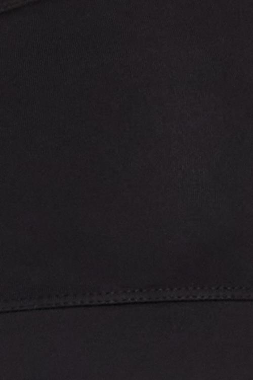 Kadın Slim Fit Dar Kesim İnce Askılı Kare Yaka Siyah Crop
