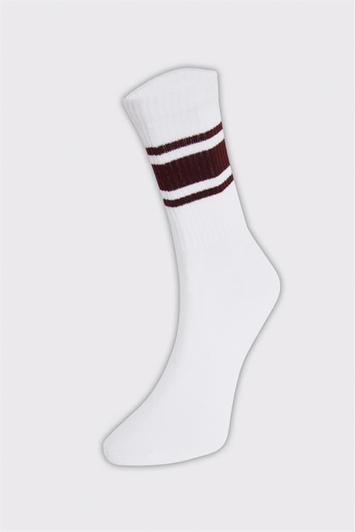 Unisex Çizgili Kolej Tenis Çorabı