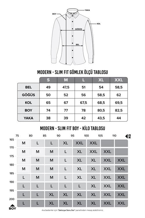 Slim Fit Uzun Kollu Likralı Düz Pamuk Saten Erkek Haki Gömlek